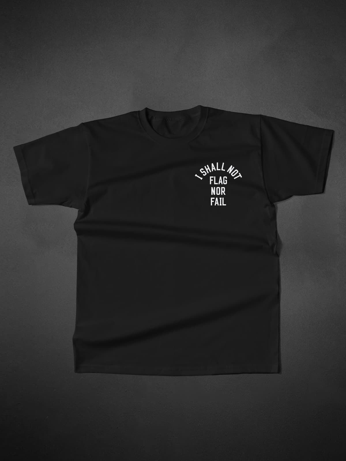 ANTHEM TEE- BLACK/WHITE