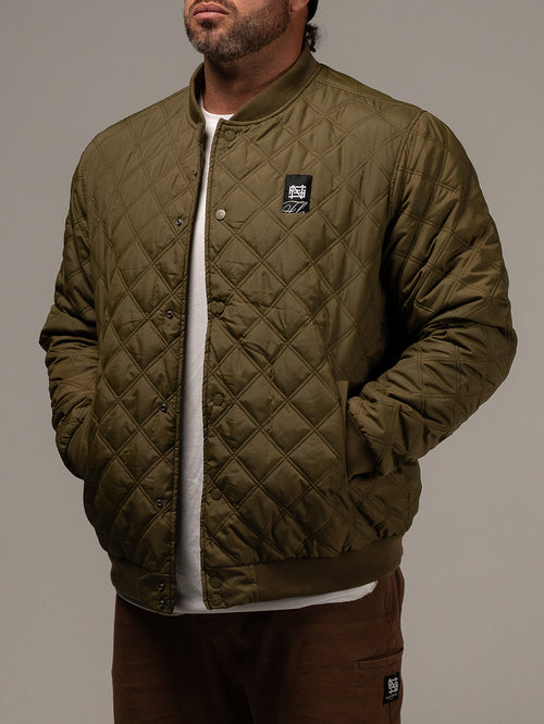 BOMBER JACKET - OLIVE