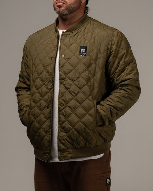 BOMBER JACKET - OLIVE