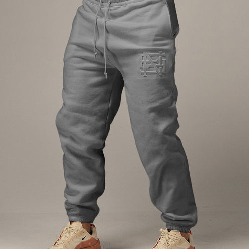 EMBOSSED CHAMP JOGGERS-GREY