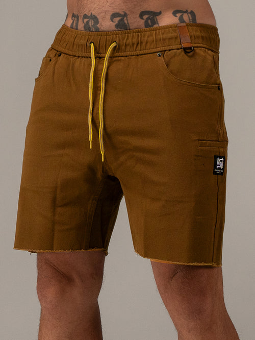 GOAT SHORTS - SADDLE