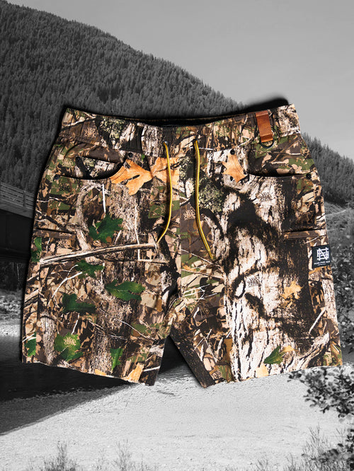 GOAT SHORTS - WOODLAND CAMO