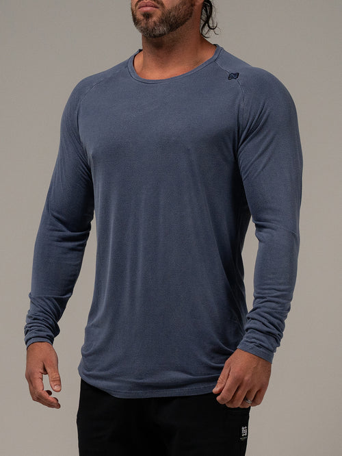 MOTO LONG SLEEVE - BLUE