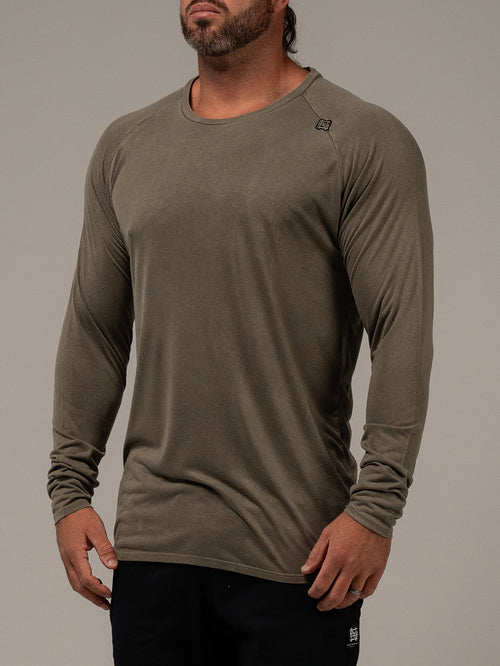 MOTO LONG SLEEVE - OLIVE
