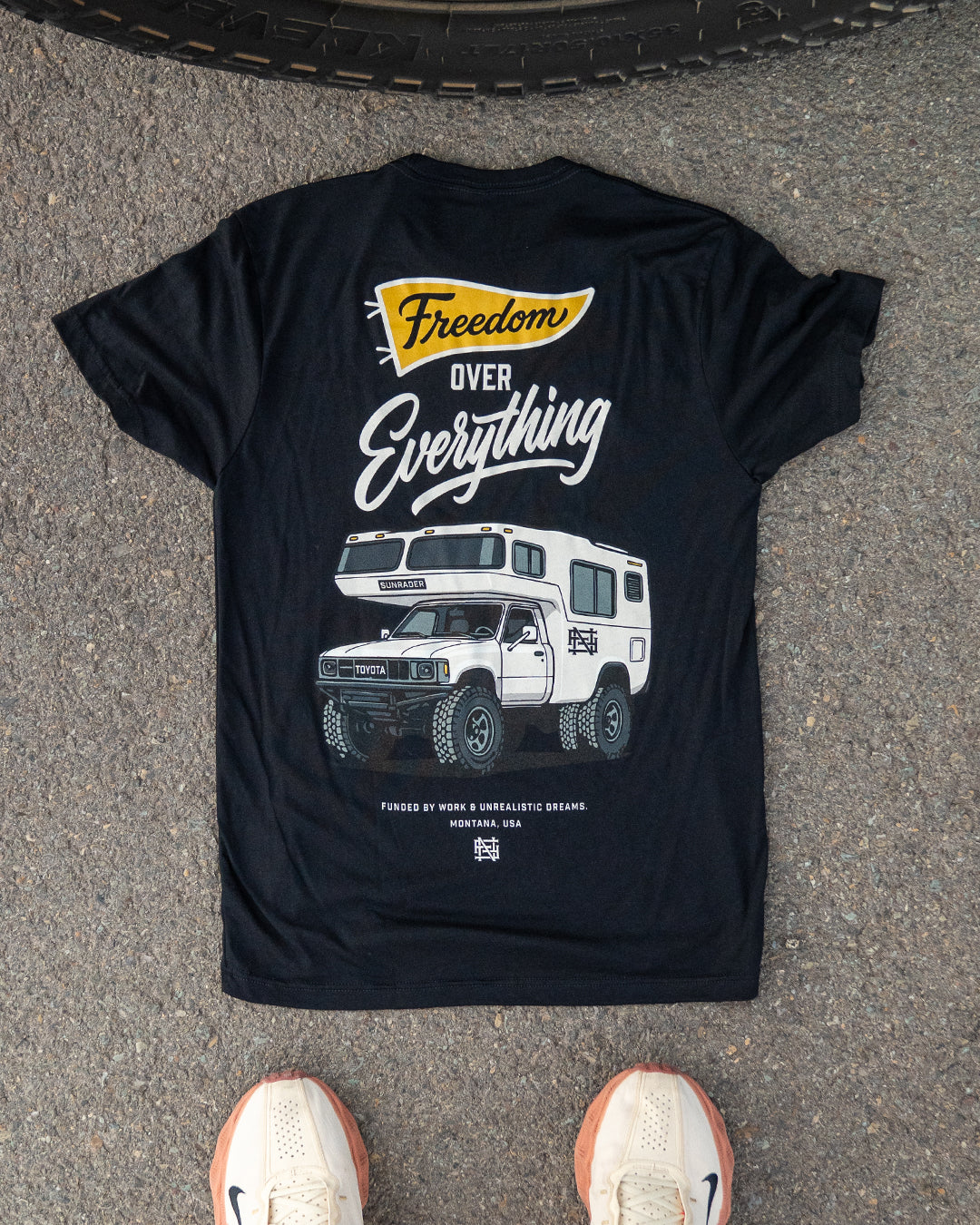 SUNRADER FREEDOM TEE - BLACK