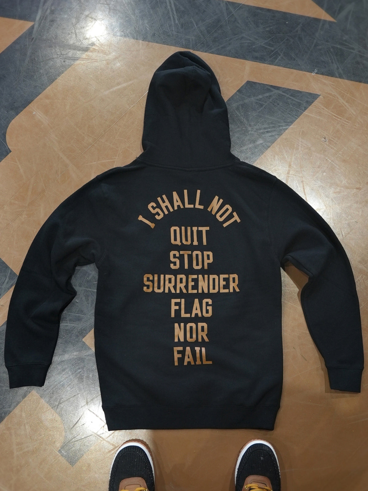 ANTHEM HOODIE - BLACK/BROWN