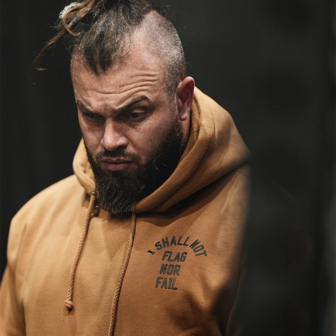 ANTHEM HOODIE - SADDLE/BLACK