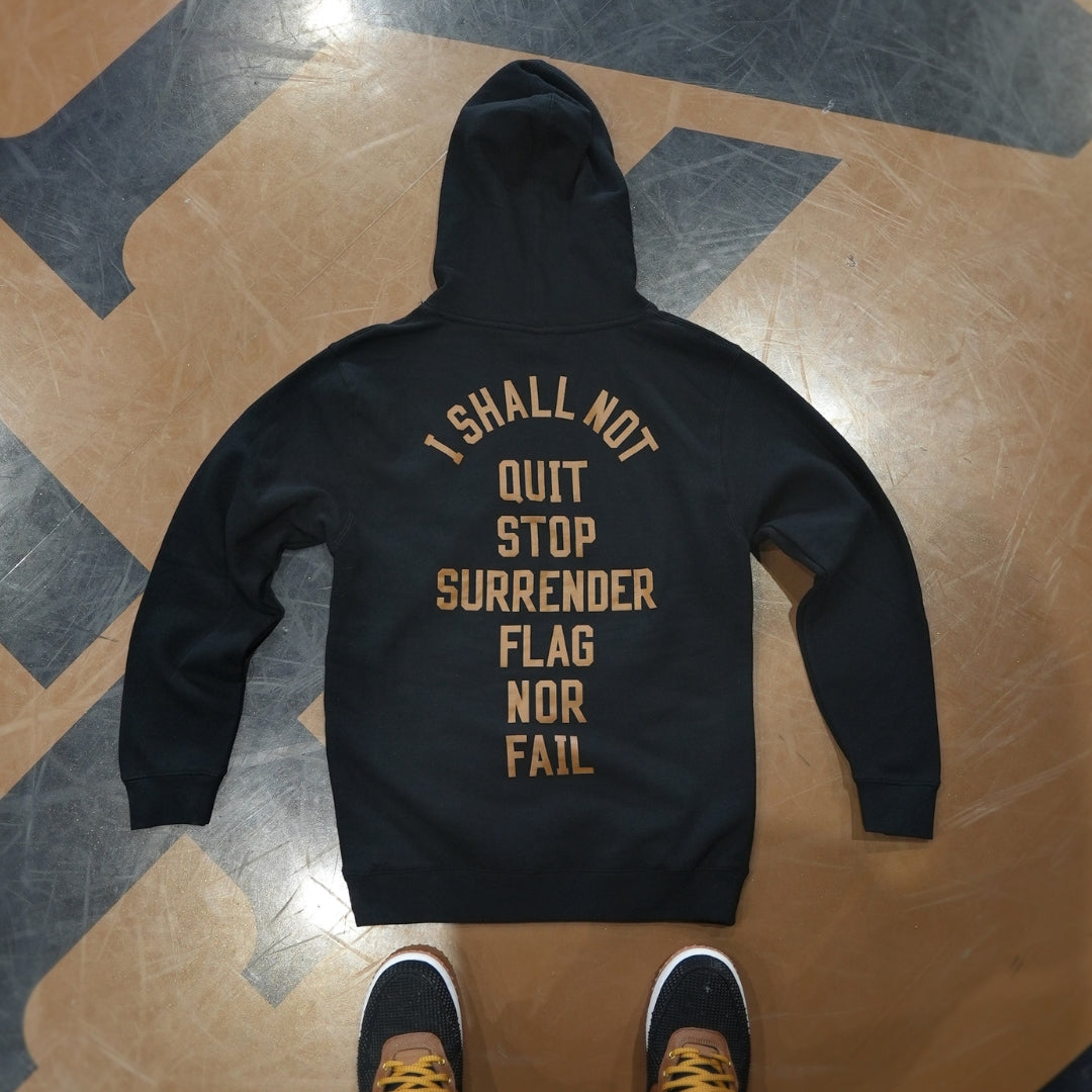 ANTHEM HOODIE - BLACK/BROWN