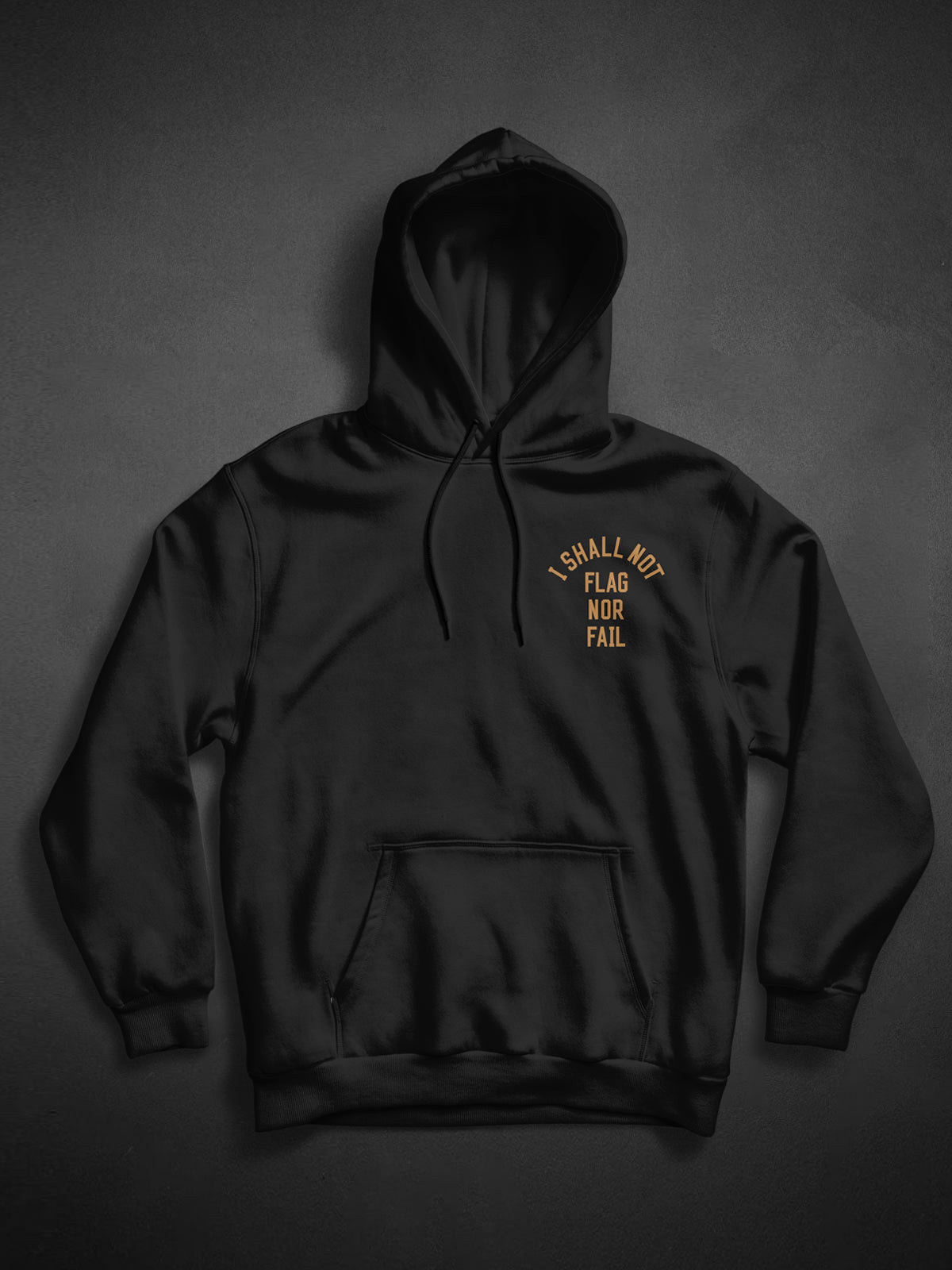 ANTHEM HOODIE - BLACK/BROWN