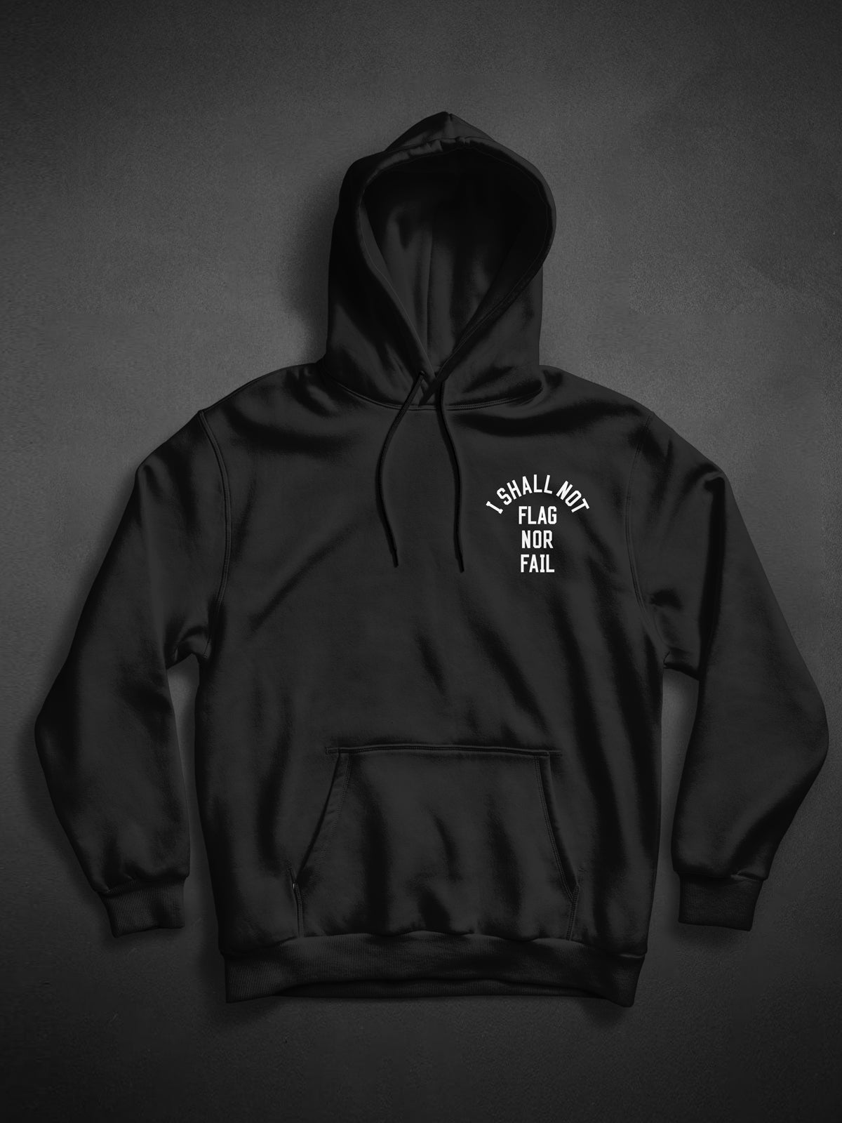 ANTHEM HOODIE - BLACK/WHITE