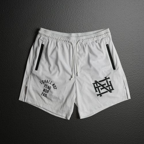 MENS MOMENTUM MESH SHORTS - WHITE