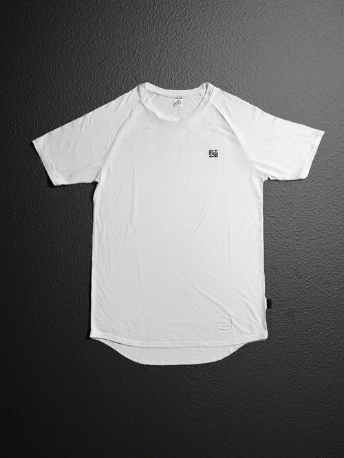 MOTO DISTRESSED TEE - WHITE