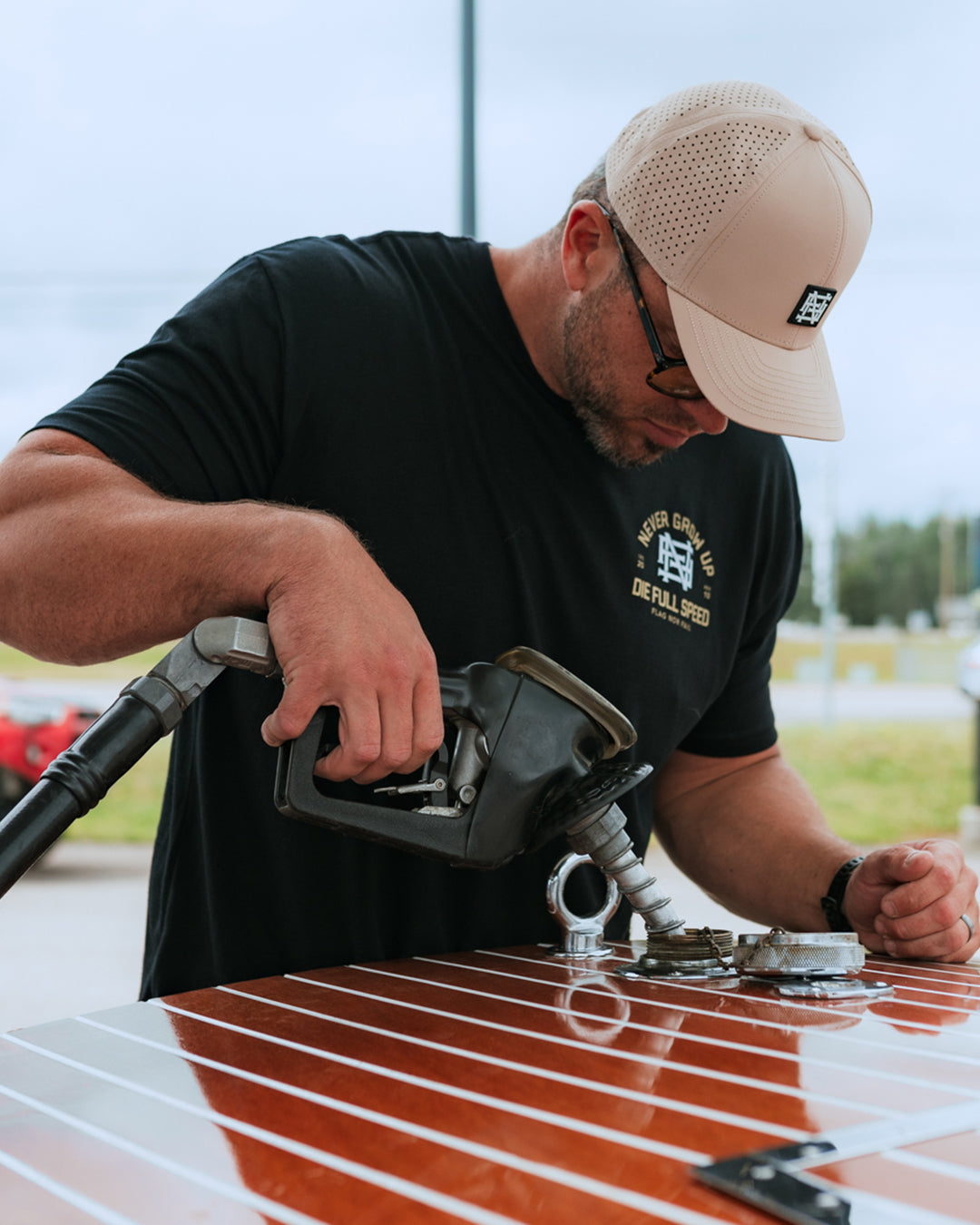 NEVER GROW UP TEE - BLACK