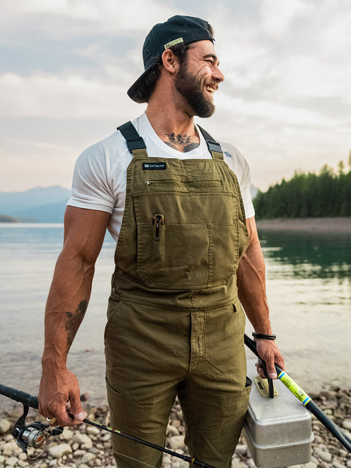 FOREVER OVERALLS - OLIVE
