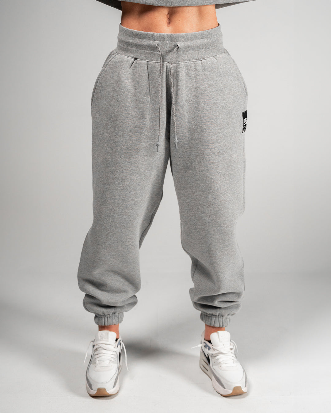 WOMENS OVERSIZED SWEATPANTS HEATHER GREY – FLAG NOR FAIL