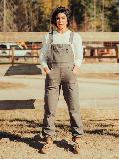 WOMENS FOREVER OVERALLS - GREY