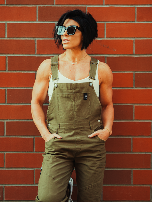 WOMENS FOREVER OVERALLS - OLIVE