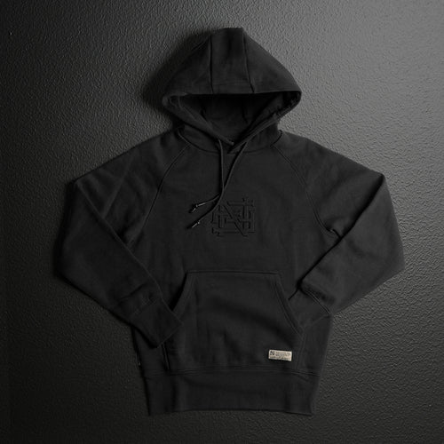 EMBOSSED PULLOVER-BLACK