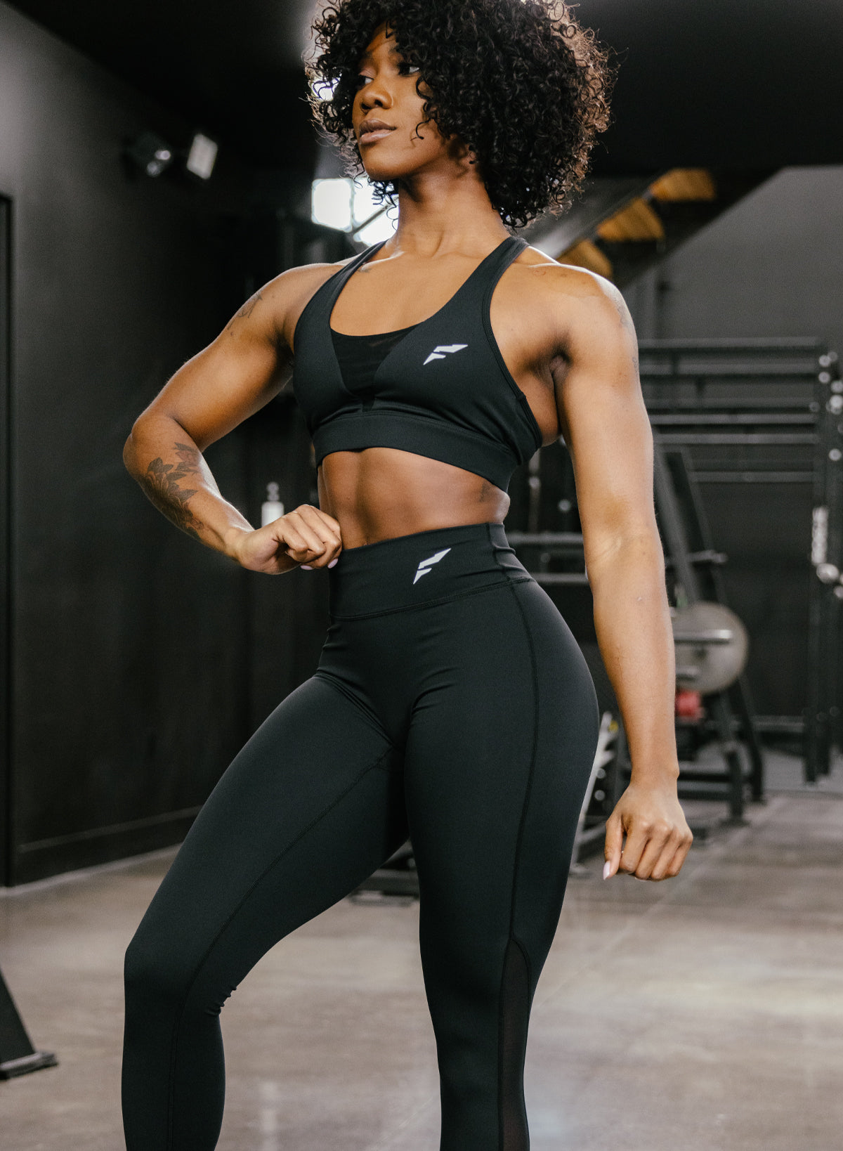 ASCEND MESH BRA - BLACK