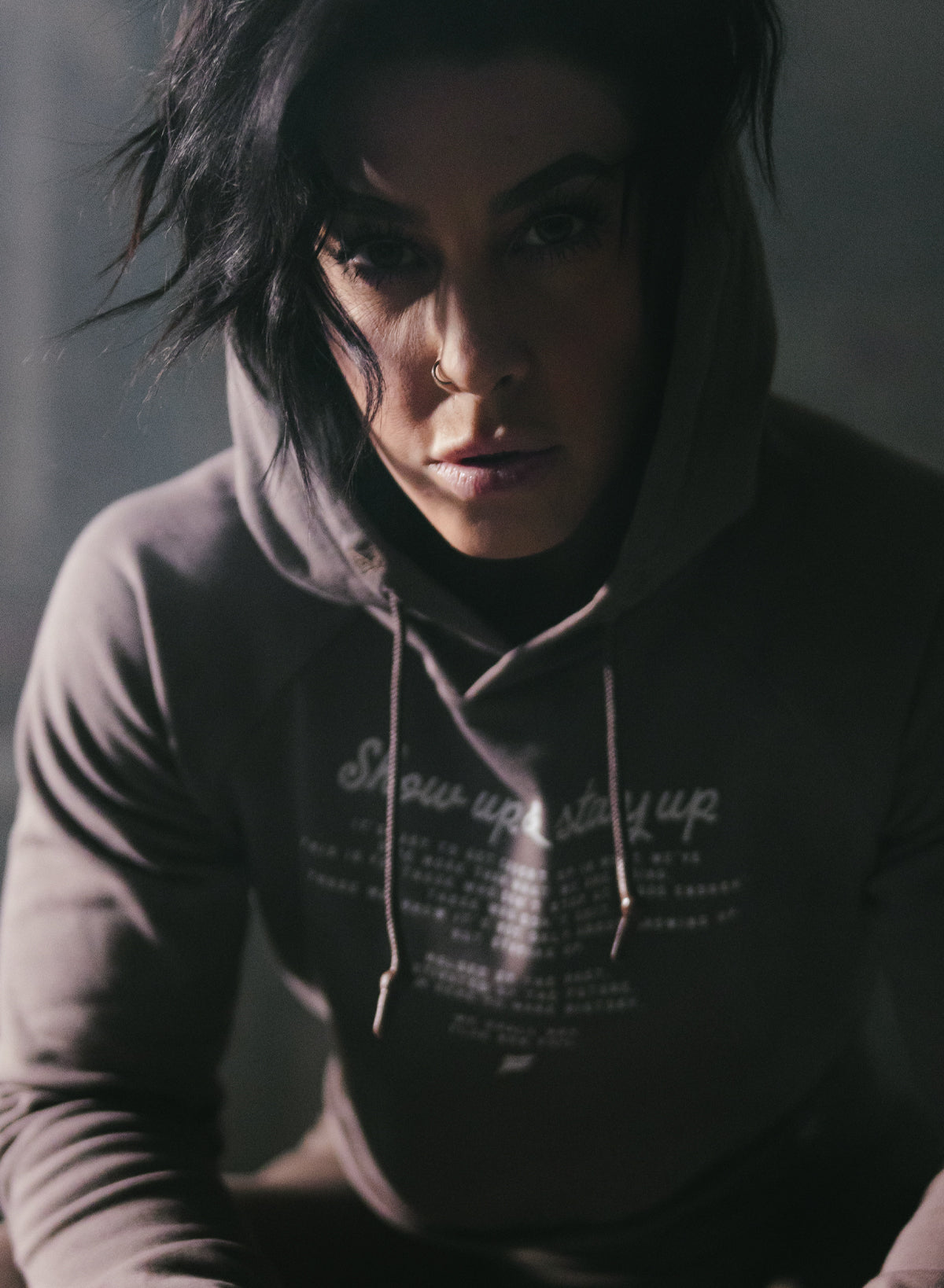 MAKE HISTORY CROP HOODIE - EARTH