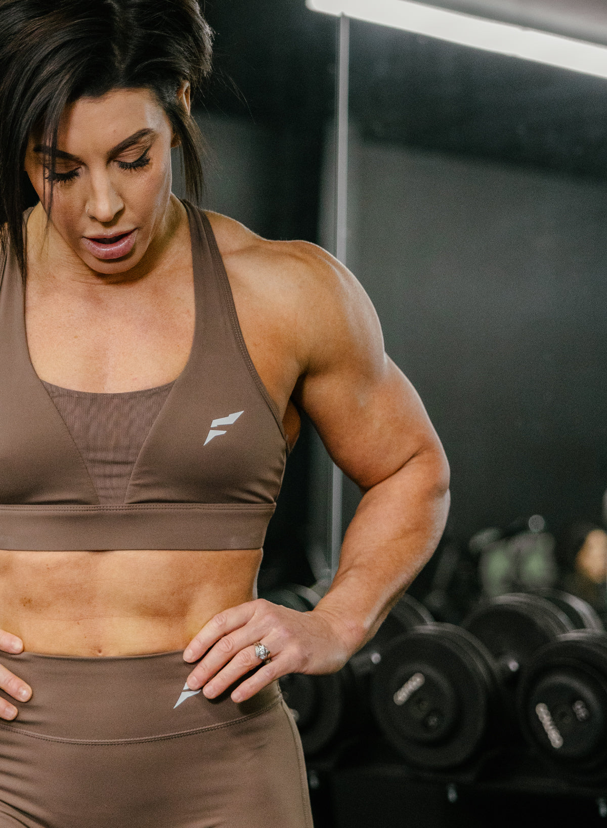 ASCEND MESH BRA - EARTH