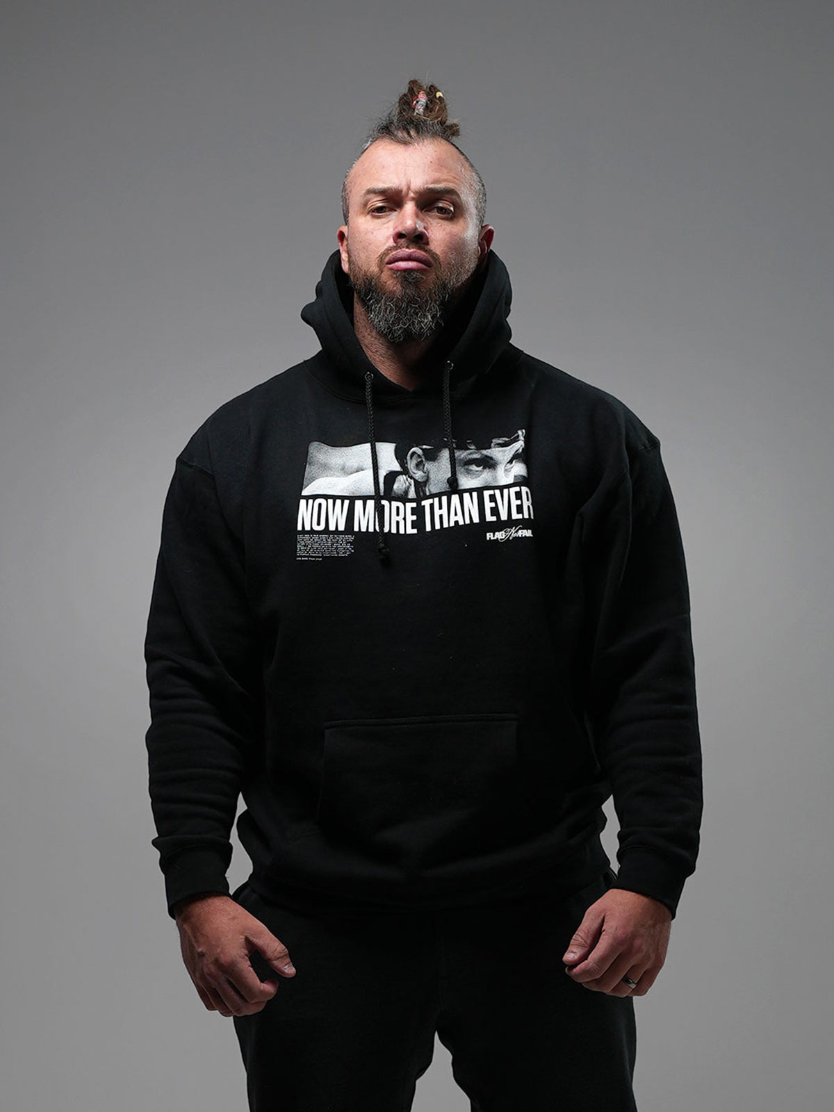 NOW MORE THAN EVER HOODIE - BLACK