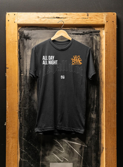 ALL DAY ALL NIGHT TEE - BLACK