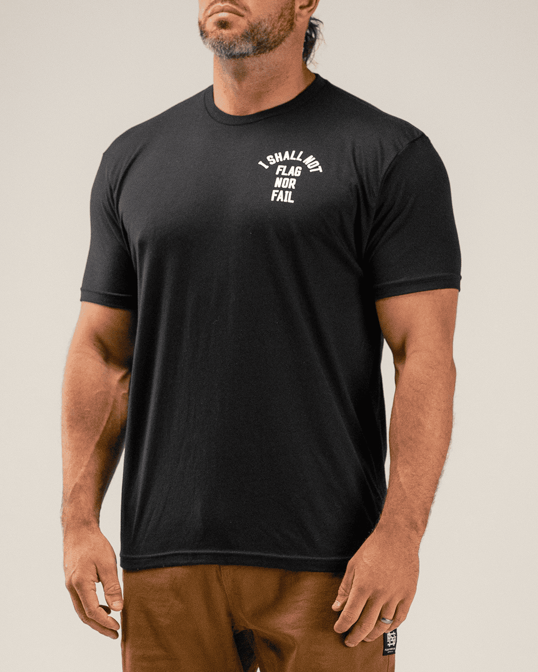 ANTHEM TEE- BLACK/WHITE