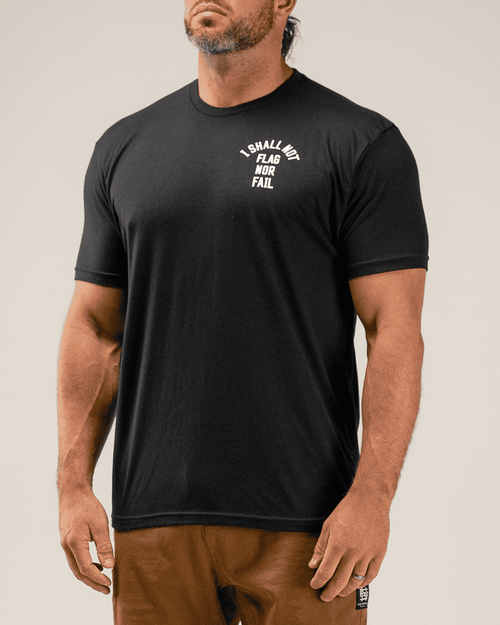 ANTHEM TEE- BLACK/WHITE