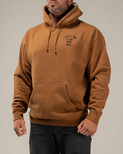 ANTHEM HOODIE - SADDLE/BLACK