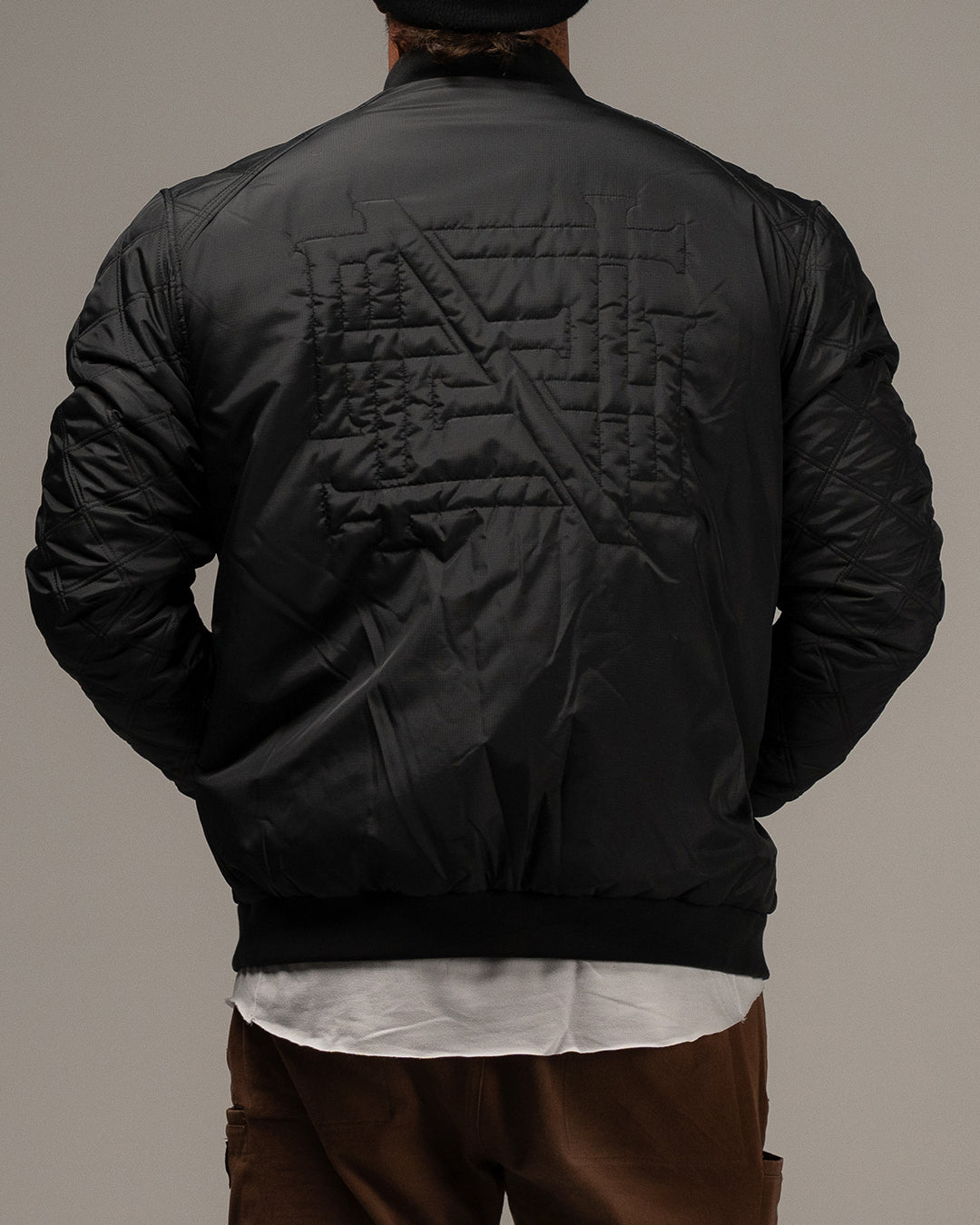 BOMBER JACKET - BLACK – FLAG NOR FAIL