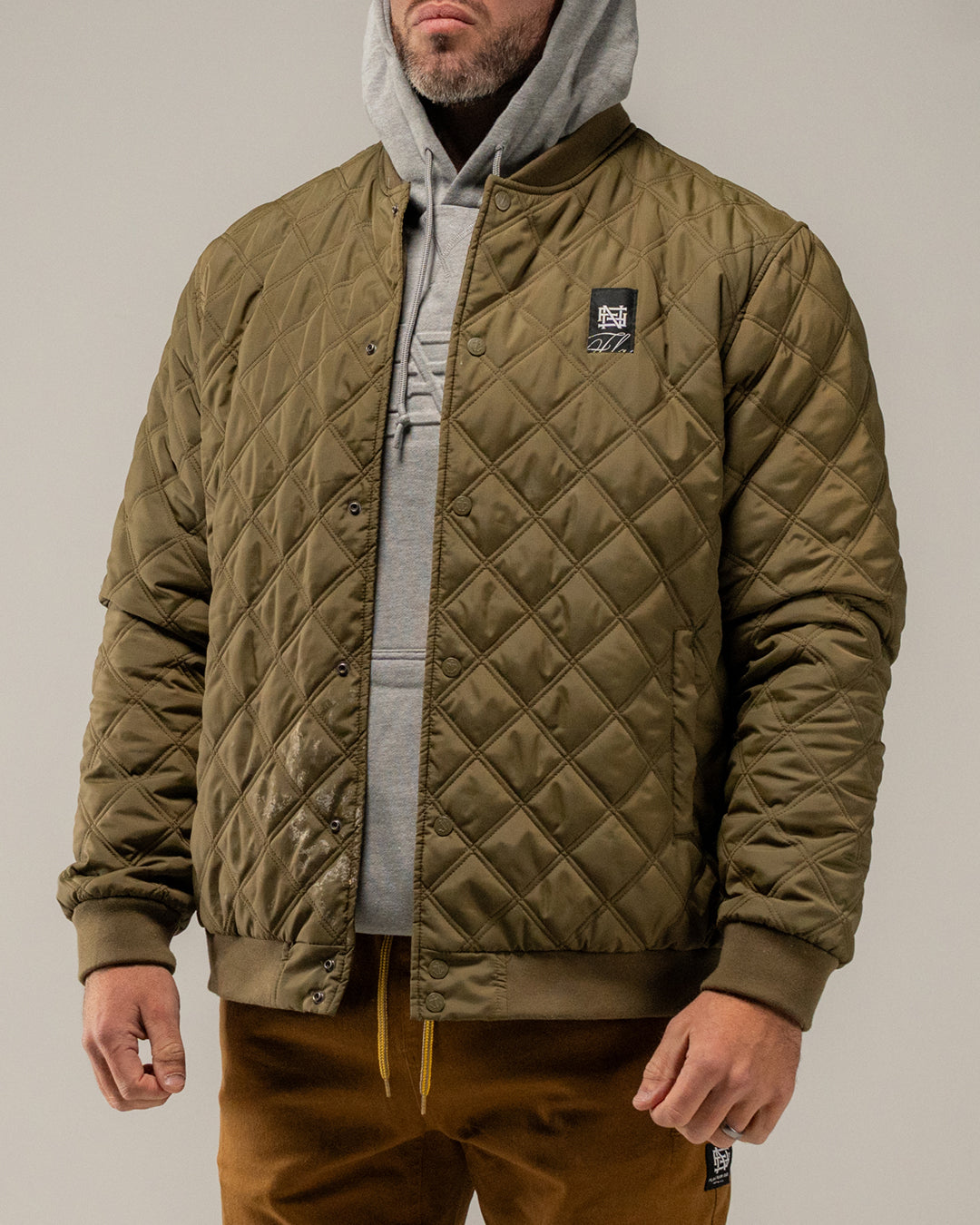 BOMBER - OLIVE (w/FREE HOODIE)