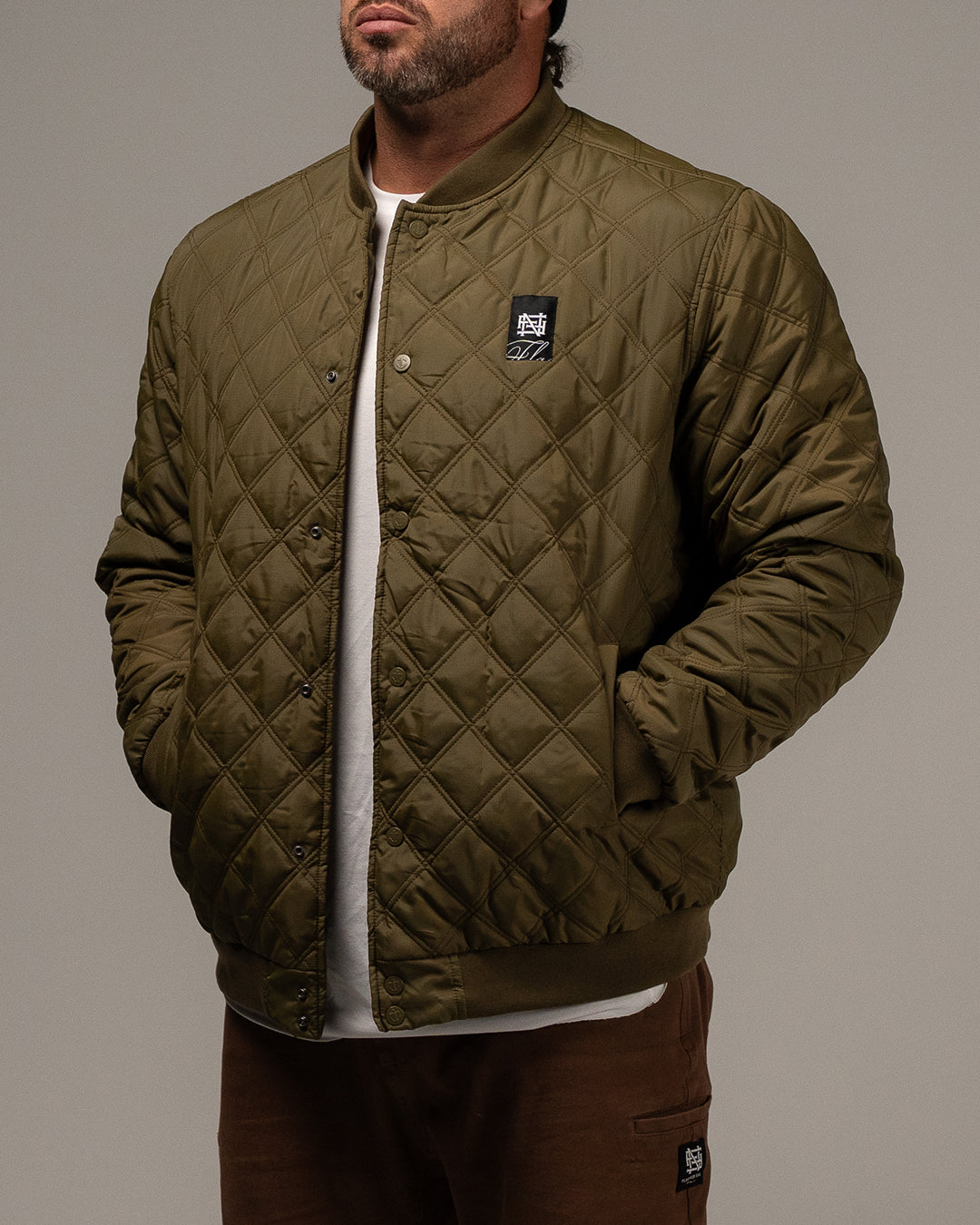 BOMBER JACKET - OLIVE