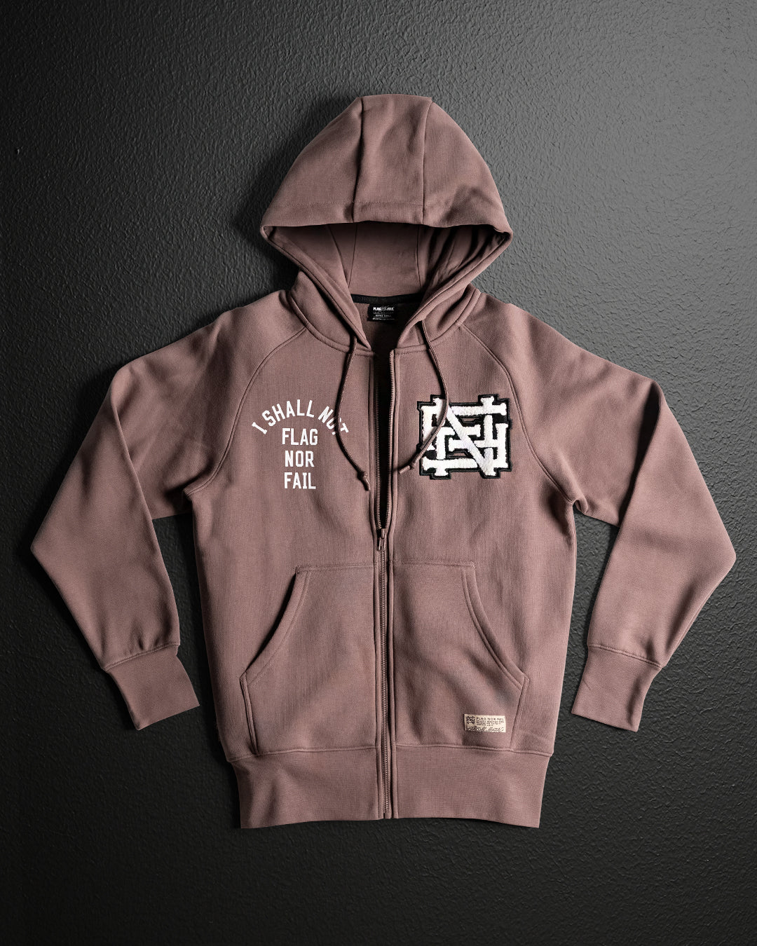 VARSITY PATCH ZIP UP + FREE TEE - EARTH