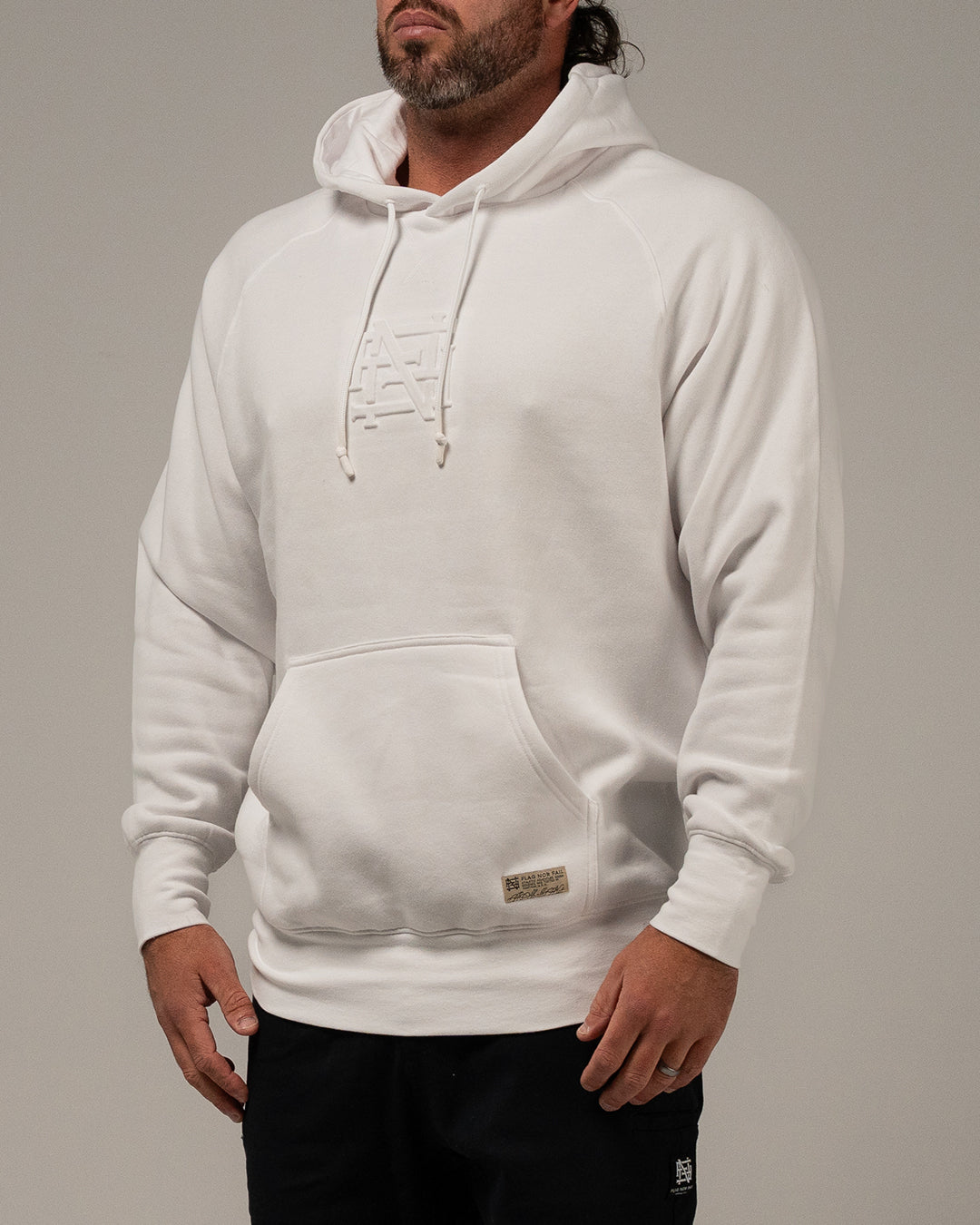EMBOSSED PULLOVER-WHITE