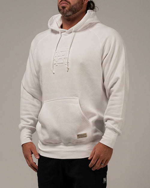 EMBOSSED PULLOVER-WHITE