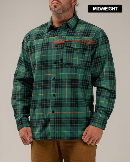 MIDWEIGHT FOREVER FLANNEL-GREEN