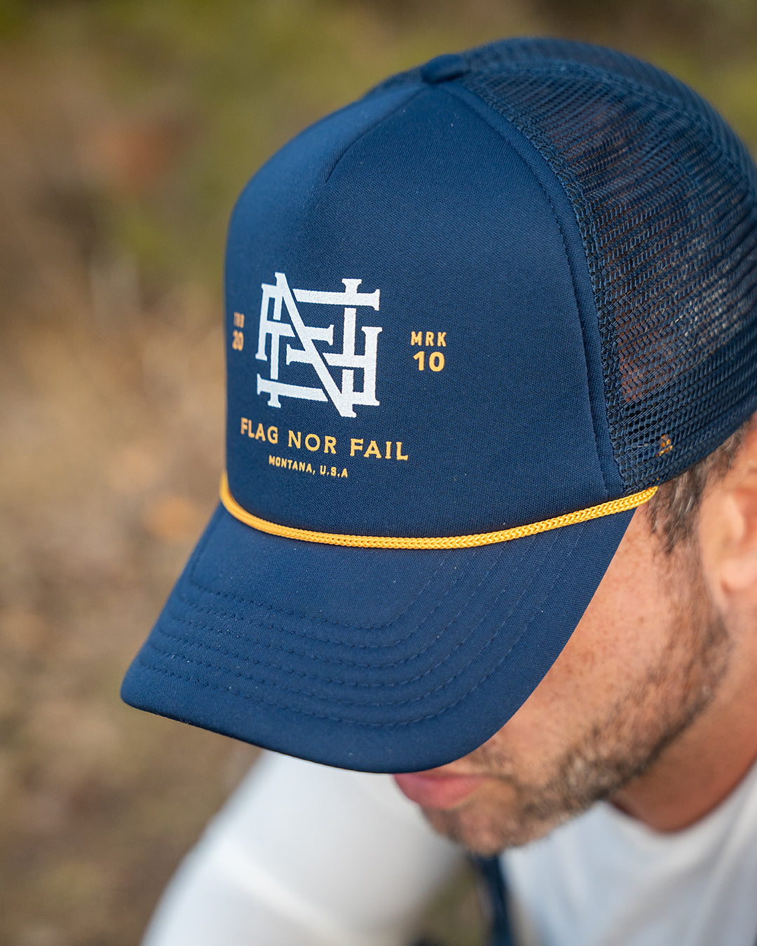 MONOGRAM FOAM TRUCKER - NAVY