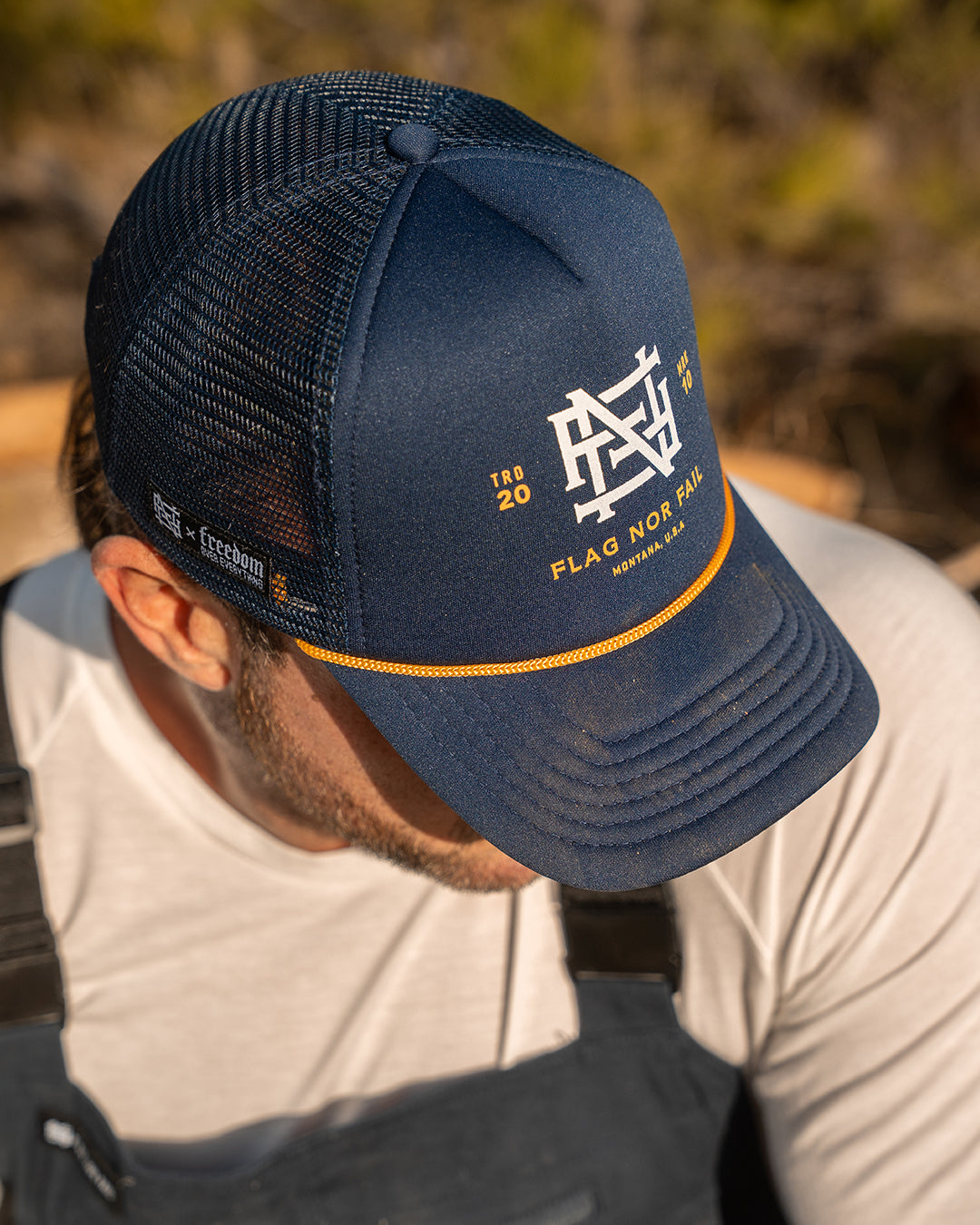 MONOGRAM FOAM TRUCKER - NAVY