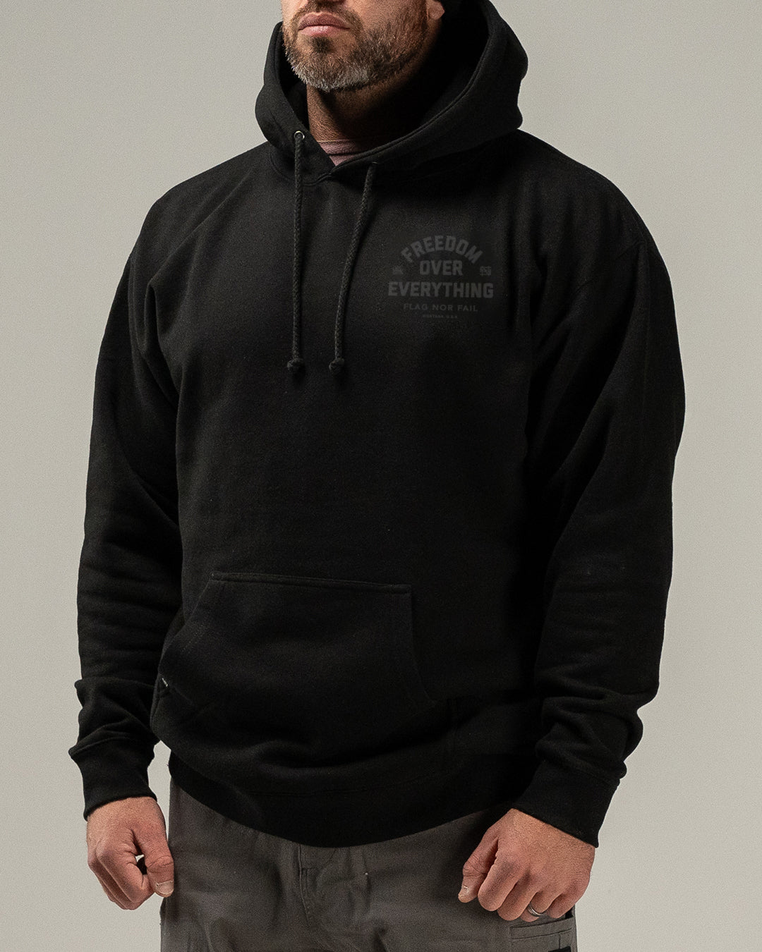 FREEDOM HOODIE - BLACK