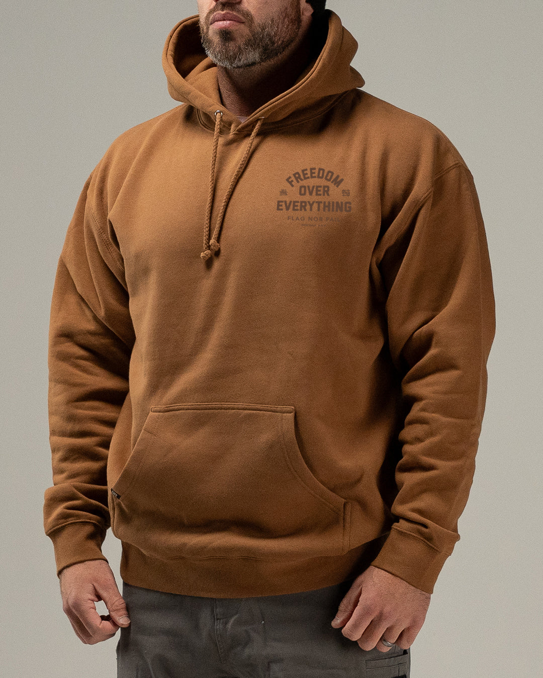 FREEDOM HOODIE - SADDLE