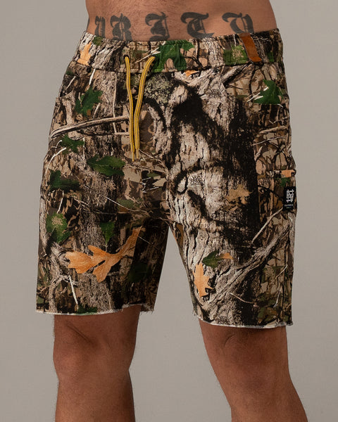 GOAT SHORTS - WOODLAND CAMO – FLAG NOR FAIL