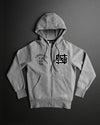 VARSITY PATCH ZIP UP + FREE TEE - GREY