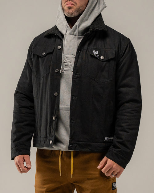 JACKET - BLACK (w/FREE HOODIE)