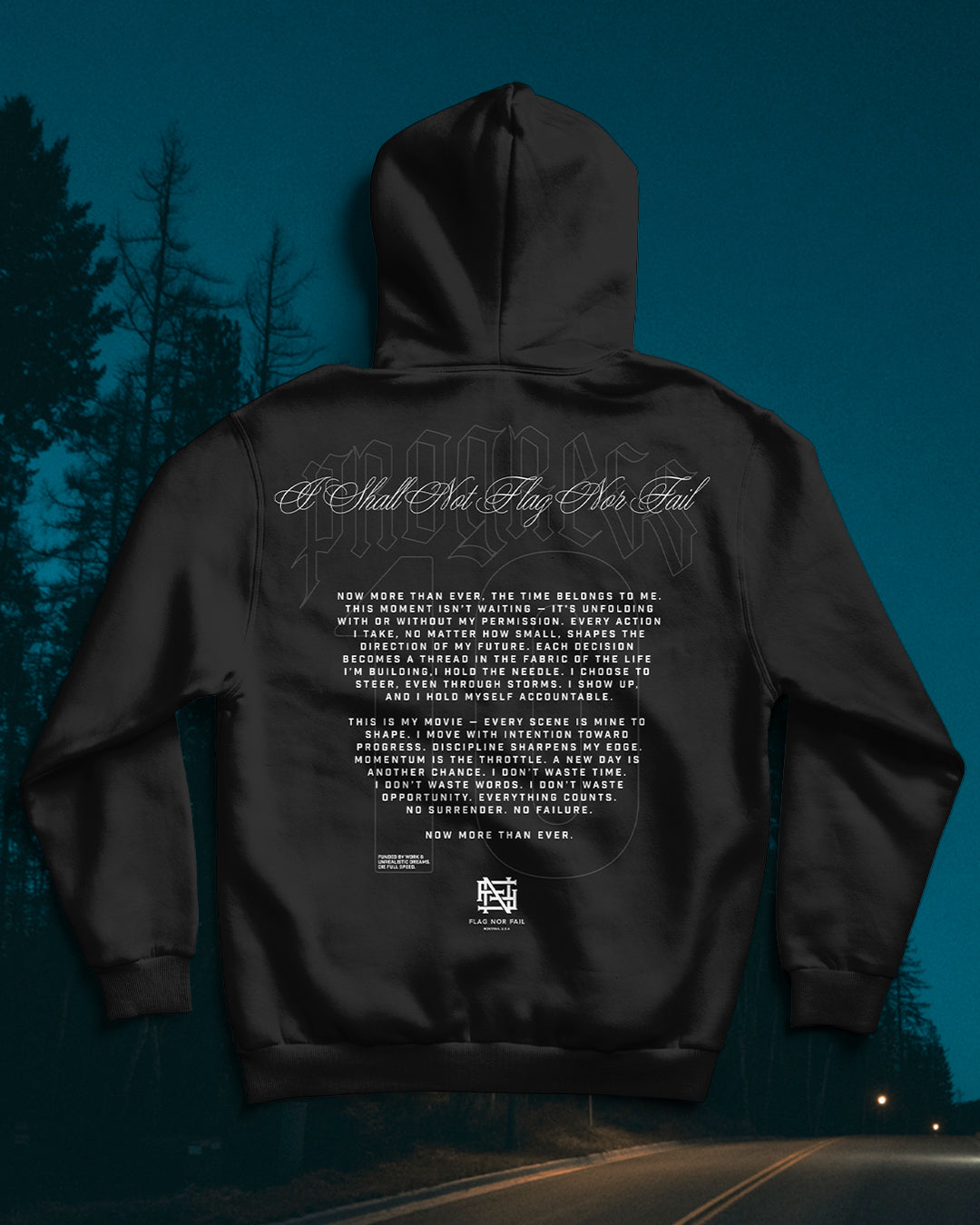 MANTRA HOODIE - BLACK