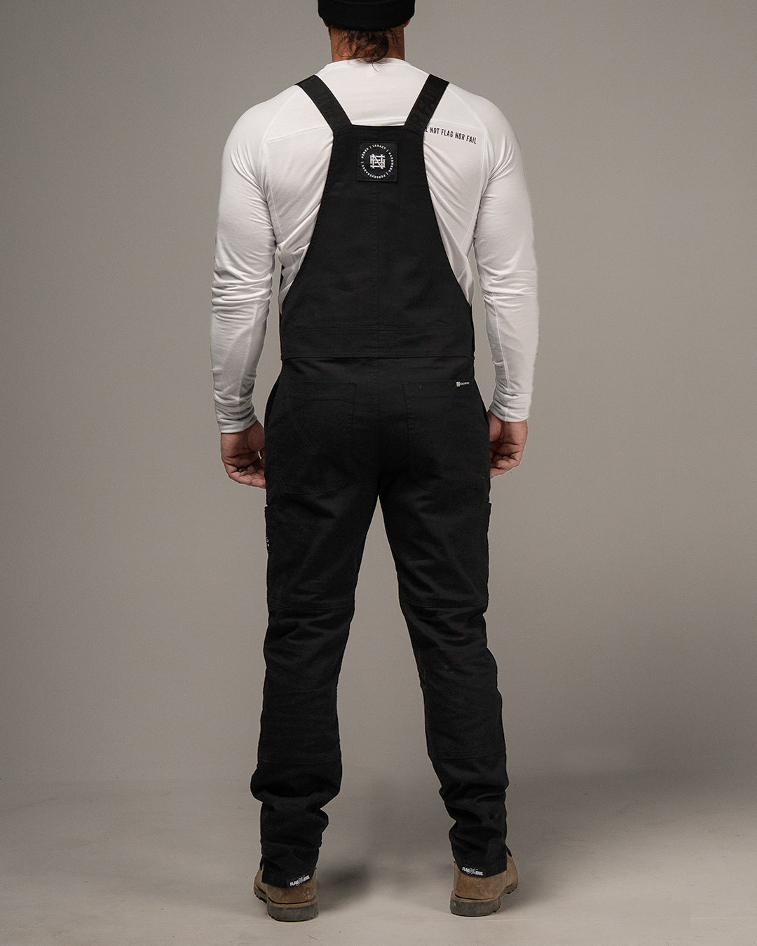 FOREVER OVERALLS - BLACK – FLAG NOR FAIL