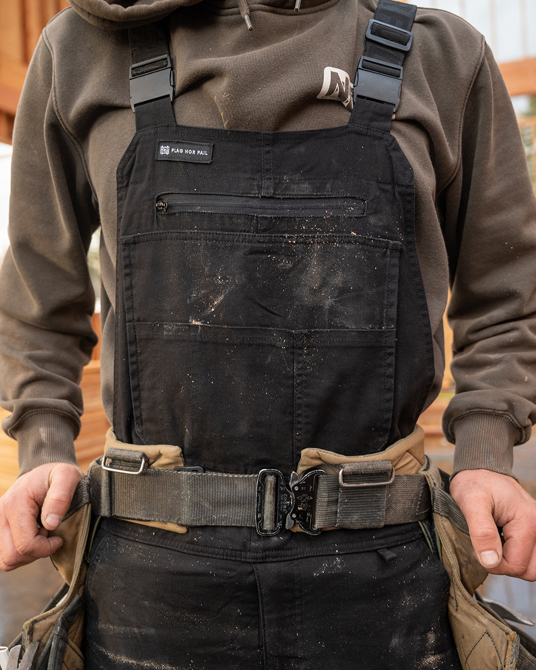 FOREVER OVERALLS - BLACK – FLAG NOR FAIL