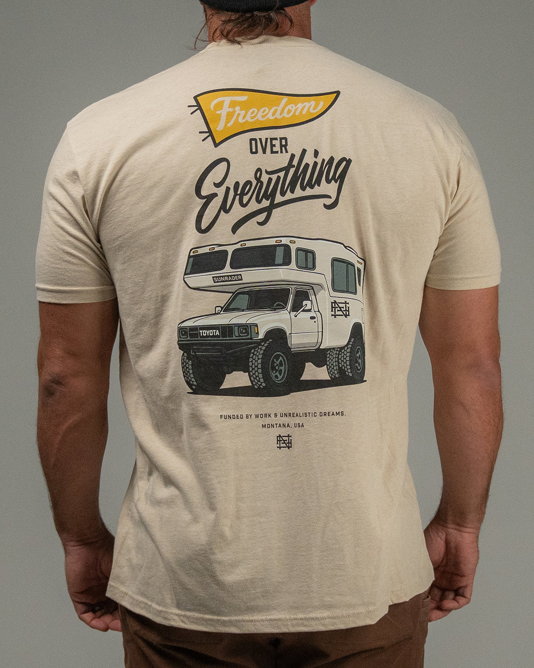 SUNRADER FREEDOM TEE - CREAM
