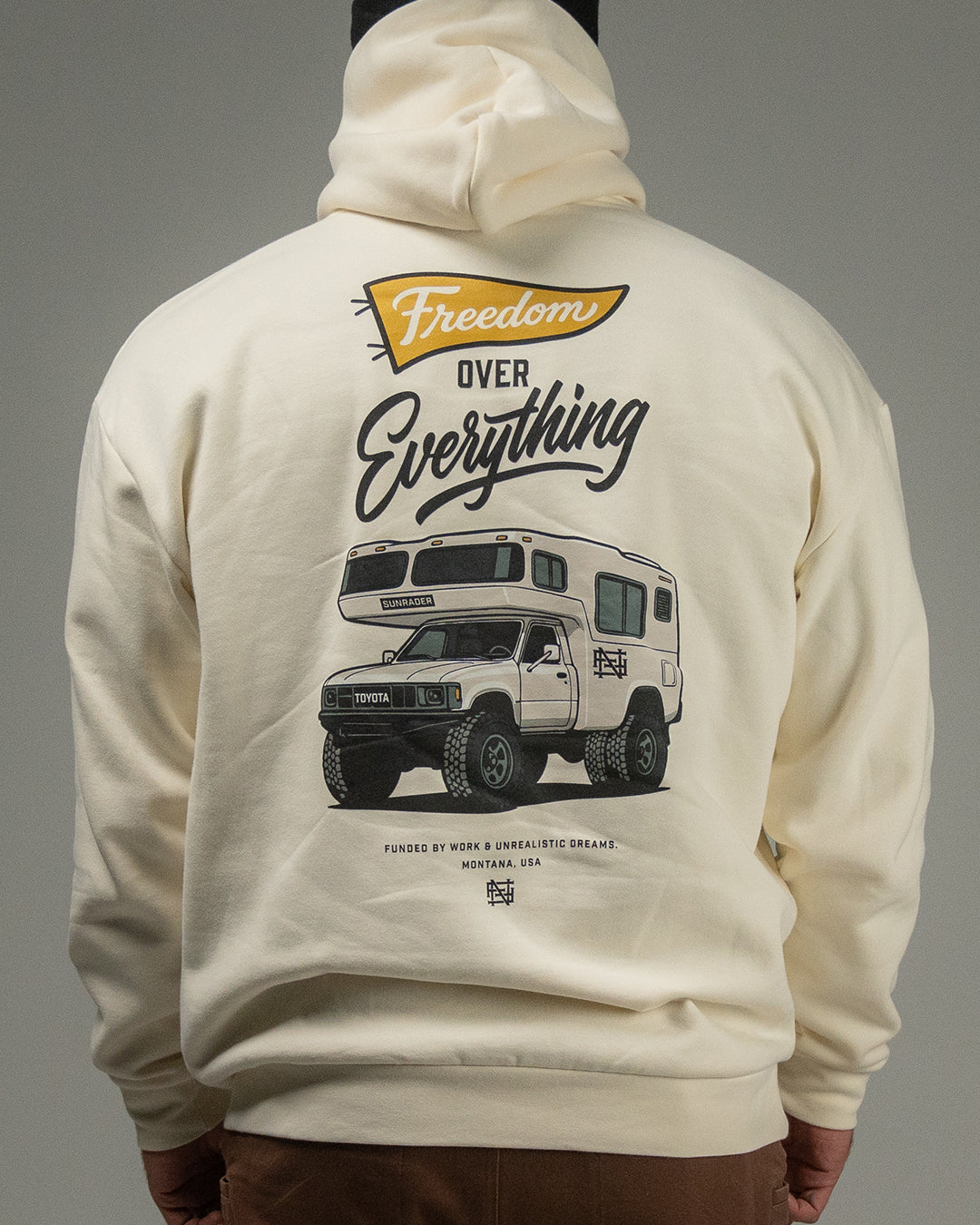 SUNRADER FREEDOM HOODIE - CREAM