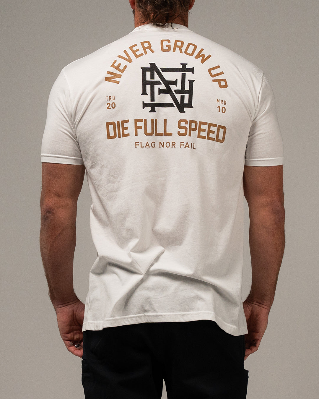 NEVER GROW UP TEE - WHITE